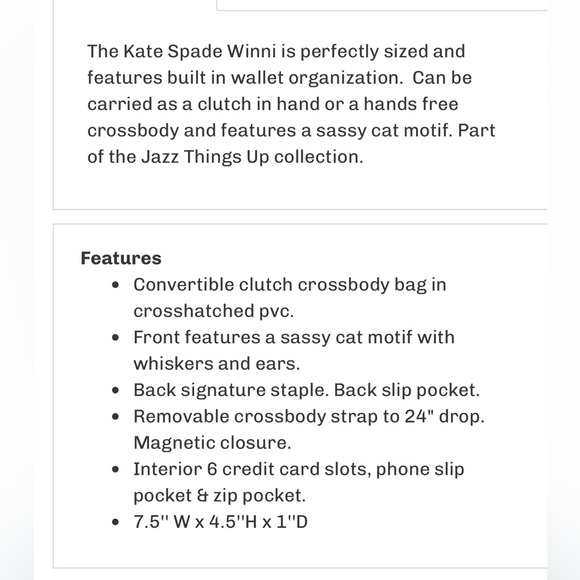 New Kate Spade jazz things up winni crossbody - Picture 4 of 8